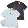 View Item Farah Vintage Fine Waffle Texture Cotton Polo Shirt Sky / Navy Blue
